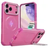ESR รุ่น Cyber Tough Case with Stash Stand (Camera Control Button) - เคส iPhone 17 Pro Max - สี Rosy Pink