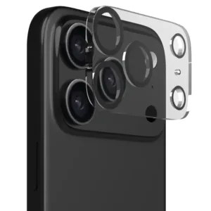 QDOS รุ่น OptiMax - กระจกเลนส์กล้อง iPhone 17 Pro Max - สี Clear