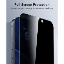 ESR รุ่น UltraFit Classic Privacy Screen Protector - ฟิล์มหน้าจอ iPhone Air (แพ็ค 3 ชิ้น) 11 ESR รุ่น UltraFit Classic Privacy Screen Protector - ฟิล์มหน้าจอ iPhone Air (แพ็ค 3 ชิ้น)