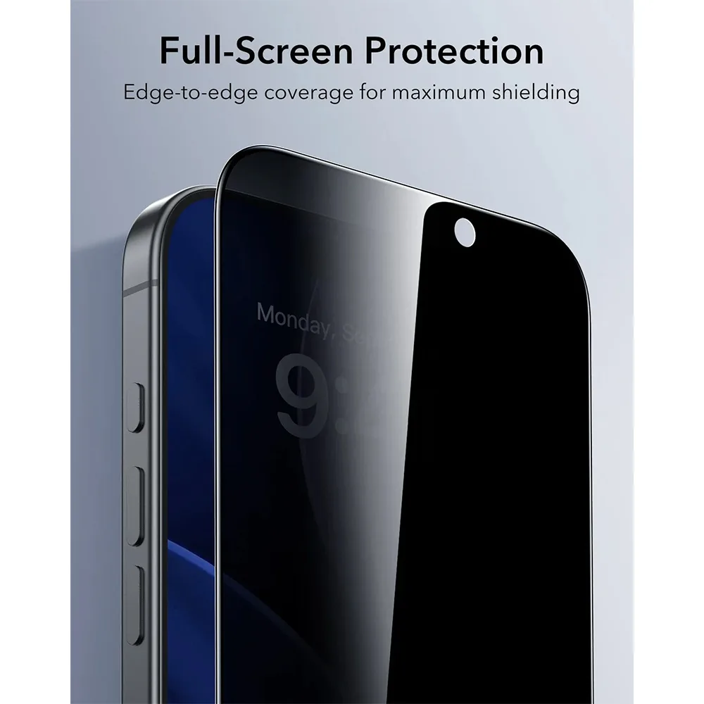 ESR รุ่น UltraFit Classic Privacy Screen Protector - ฟิล์มหน้าจอ iPhone Air (แพ็ค 3 ชิ้น) 4 ESR รุ่น UltraFit Classic Privacy Screen Protector - ฟิล์มหน้าจอ iPhone Air (แพ็ค 3 ชิ้น) - Image 4