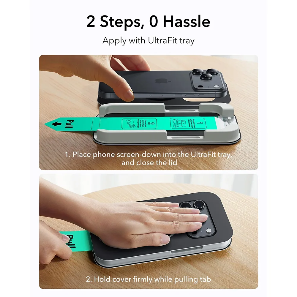 ESR รุ่น UltraFit Classic Privacy Screen Protector - ฟิล์มหน้าจอ iPhone Air (แพ็ค 3 ชิ้น) 7 ESR รุ่น UltraFit Classic Privacy Screen Protector - ฟิล์มหน้าจอ iPhone Air (แพ็ค 3 ชิ้น) - Image 7