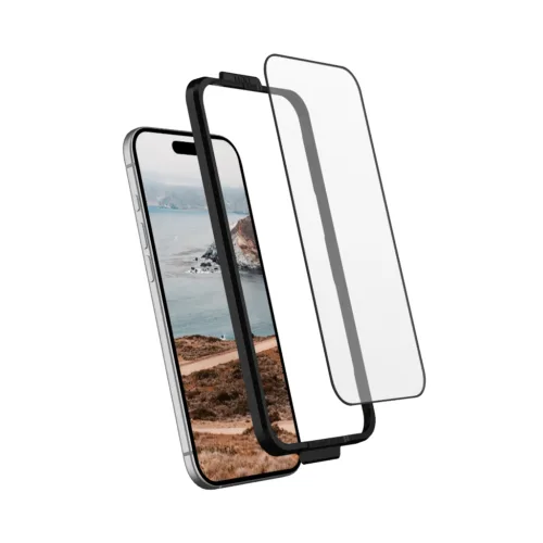 UAG รุ่น Glass Shield  - ฟิล์มกระจก iPhone 17 - สี Clear/Black - Image 3