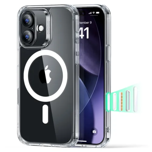ESR รุ่น Classic Hybrid Case (Camera Control Button) - เคส iPhone 17 - สี Clear