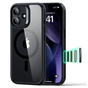 ESR รุ่น Classic Hybrid Case (Camera Control Button) - เคส iPhone 17 - สี Clear Black