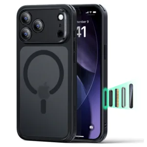 ESR รุ่น Classic Hybrid Case (Camera Control Button) - เคส iPhone 17 Pro - สี Frosted Black