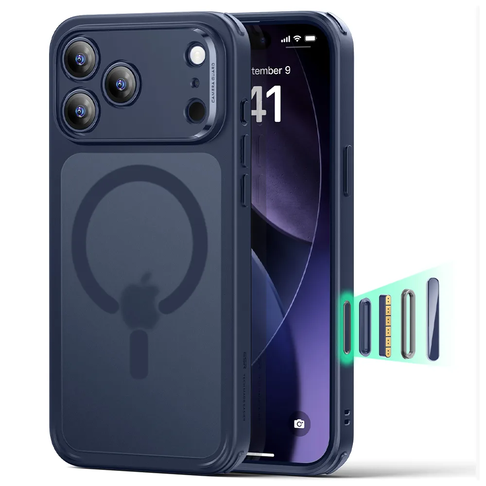 ESR รุ่น Classic Hybrid Case (Camera Control Button) - เคส iPhone 17 Pro Max - สี Frosted Blue 1 ESR รุ่น Classic Hybrid Case (Camera Control Button) - เคส iPhone 17 Pro Max - สี Frosted Blue