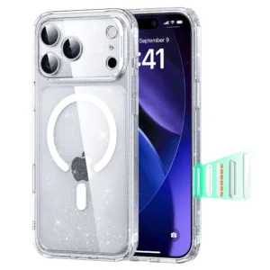 [Pre-Order] ESR รุ่น Classic Hybrid Case (Camera Control Button) - เคส iPhone 17 Pro Max - สี Clear Shimmer