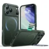 ESR รุ่น Classic Hybrid Case with Stash Stand (Camera Control Button) - เคส iPhone 17 Pro Max - สี Frosted Green