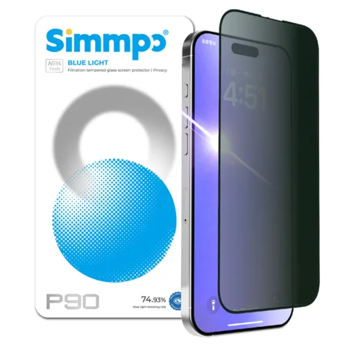 Simmpo รุ่น Anti-Blue Light (Privacy) - ฟิล์มกระจก iPhone Air