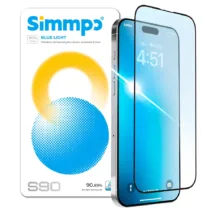 Simmpo รุ่น Anti-Blue Light Clear - ฟิล์มกระจก iPhone 17 Pro Max / 16 Pro Max