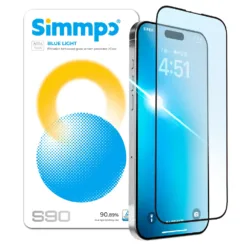 Simmpo รุ่น Anti-Blue Light Clear - ฟิล์มกระจก iPhone 17 Pro Max / 16 Pro Max