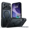 ESR รุ่น Classic Hybrid Case with Stash Stand (Camera Control Button) - เคส iPhone 17 Pro Max - สี Frosted Black