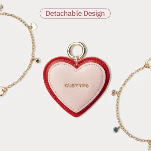 Custype รุ่น Wrist Chain Heart - สายคล้องข้อมือ - สี Red/Pink