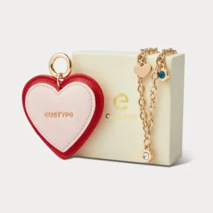 Custype รุ่น Wrist Chain Heart - สายคล้องข้อมือ - สี Red/Pink