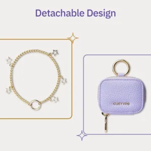 Custype รุ่น Wrist Chain Airpods Pouch - กระเป๋าใส่ AirPods - สี Purple