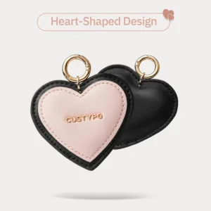 Custype รุ่น Wrist Chain Heart - สายคล้องข้อมือ - สี Black/Pink