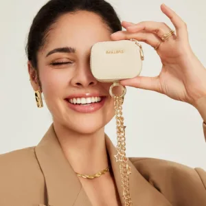 Custype รุ่น Wrist Chain Airpods Pouch - กระเป๋าใส่ AirPods - สี Beige