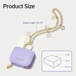 Custype รุ่น Wrist Chain Airpods Pouch - กระเป๋าใส่ AirPods - สี Purple