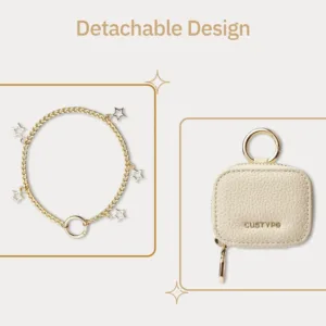Custype รุ่น Wrist Chain Airpods Pouch - กระเป๋าใส่ AirPods - สี Beige