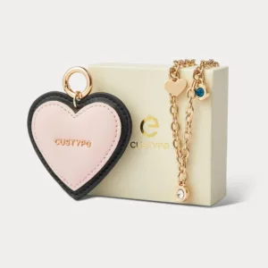 Custype รุ่น Wrist Chain Heart - สายคล้องข้อมือ - สี Black/Pink