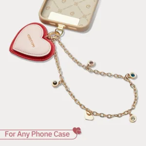 Custype รุ่น Wrist Chain Heart - สายคล้องข้อมือ - สี Red/Pink