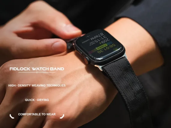 Bitplay รุ่น Fidlock® - สายนาฬิกา Apple Watch 44/45/49mm - สี Silver/Grey - Image 8