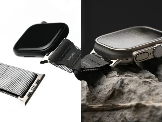 Bitplay รุ่น Fidlock® - สายนาฬิกา Apple Watch 44/45/49mm - สี Silver/Grey - Image 5