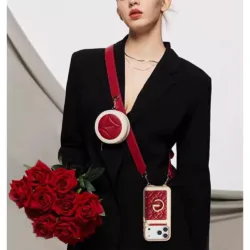 Custype รุ่น Bloom Stitching Case - เคส iPhone 17 Pro Max - สี Red