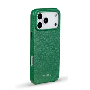 MINTAPPLE. รุ่น Top Grain Leather Case - เคส iPhone 17 Pro Max - สี British Green