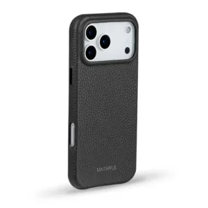 MINTAPPLE. รุ่น Top Grain Leather Case - เคส iPhone 17 Pro - สี Black