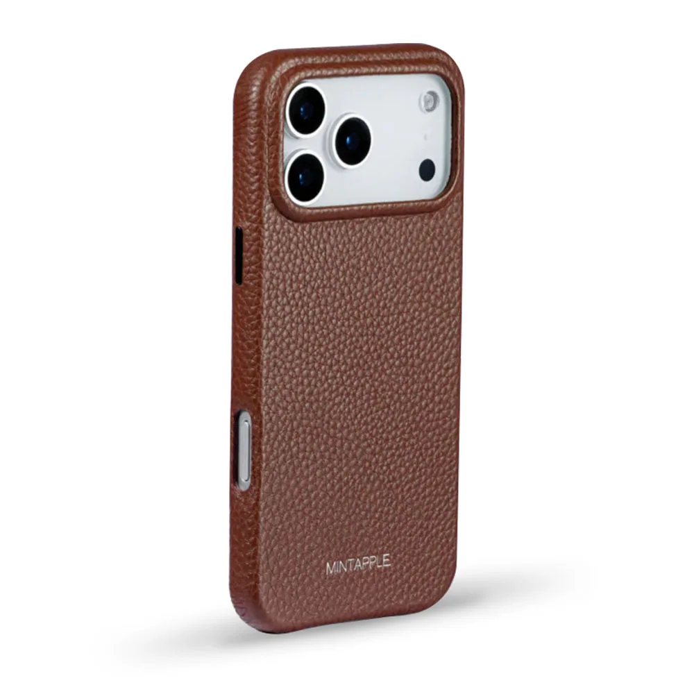 MINTAPPLE. รุ่น Top Grain Leather Case - เคส iPhone 17 Pro - สี Autumn 3 MINTAPPLE. รุ่น Top Grain Leather Case - เคส iPhone 17 Pro - สี Autumn - Image 3
