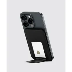 Bitplay รุ่น Magnetic Ultra Slim Wallet Stand - ที่เก็บบัตรติดหลังมือถือ - สี Black