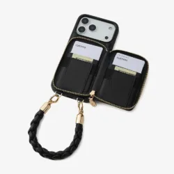 Custype รุ่น Rope Style Strap Case - เคส iPhone 17 Pro Max - สี Black