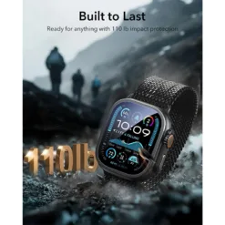 ESR รุ่น Armorite Protection - ฟิล์มกระจก Apple Watch Ultra 1/2/3 (49mm) - สี Titanium/Orange (2ชิ้น)