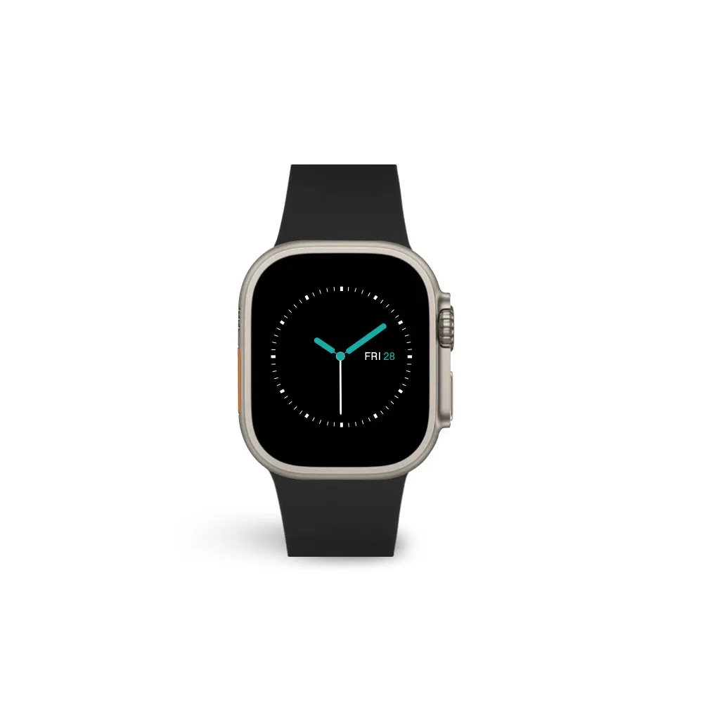MINTAPPLE. รุ่น Perfect Fit Silicone Band - สายนาฬิกา Apple Watch 38/40/41/42(10)mm - สี Carbon Black/Silver 3 MINTAPPLE. รุ่น Perfect Fit Silicone Band - สายนาฬิกา Apple Watch 38/40/41/42(10)mm - สี Carbon Black/Silver - Image 3