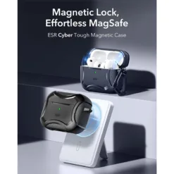 ESR รุ่น Cyber Tough Magnetic Case - เคส AirPods Pro 3 - สี Dark Blue
