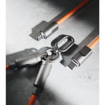 UniCraft สายชาร์จ 2 in 1 รุ่น USB-C Phone Lanyard ชาร์จไว PD 240W PD C-to-C (ยาว32cm) - สี Black