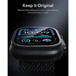 ESR รุ่น Armorite Protection - ฟิล์มกระจก Apple Watch Ultra 1/2/3 (49mm) - สี Titanium/Orange (2ชิ้น)