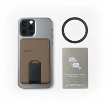 Bitplay รุ่น Magnetic Wallet Stand - ที่เก็บบัตรติดหลังมือถือ - สี Sand