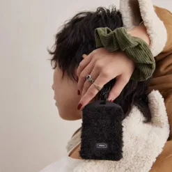 Bitplay รุ่น Cozy Scrunchie Wrist Strap - สายคล้องข้อมือ - สี Dusty Blue