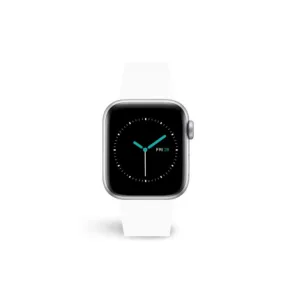 MINTAPPLE. รุ่น Perfect Fit Silicone Band - สายนาฬิกา Apple Watch 42/44/45/46/49mm - สี White/Silver