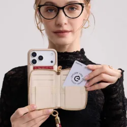 Custype รุ่น Bloom Stitching Case - เคส iPhone 17 Pro Max - สี Red