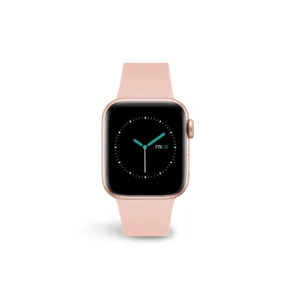 MINTAPPLE. รุ่น Perfect Fit Silicone Band - สายนาฬิกา Apple Watch 38/40/41/42(10)mm - สี Pale Pink/Silver