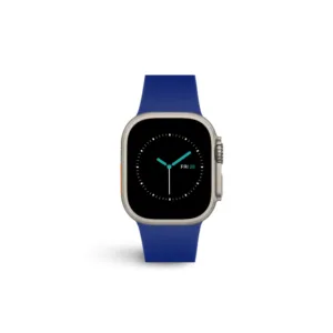 MINTAPPLE. รุ่น Perfect Fit Silicone Band - สายนาฬิกา Apple Watch 42/44/45/46/49mm - สี Indigo Blue/Silver 6 MINTAPPLE. รุ่น Perfect Fit Silicone Band - สายนาฬิกา Apple Watch 42/44/45/46/49mm - สี Indigo Blue/Silver