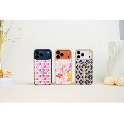 Custype รุ่น Progrip Leather Case with Printing (Magsafe) - เคส iPhone 17 Pro - ลาย Colorful Flower