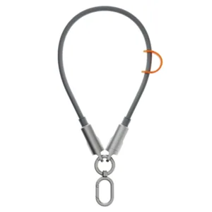 UniCraft สายชาร์จ 2 in 1 รุ่น USB-C Phone Lanyard ชาร์จไว PD 240W PD C-to-C (ยาว32cm) - สี Grey