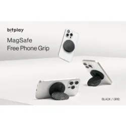 Bitplay รุ่น Free Phone Grip - ขาตั้งและที่จับติดหลังมือถือ - สี Grid