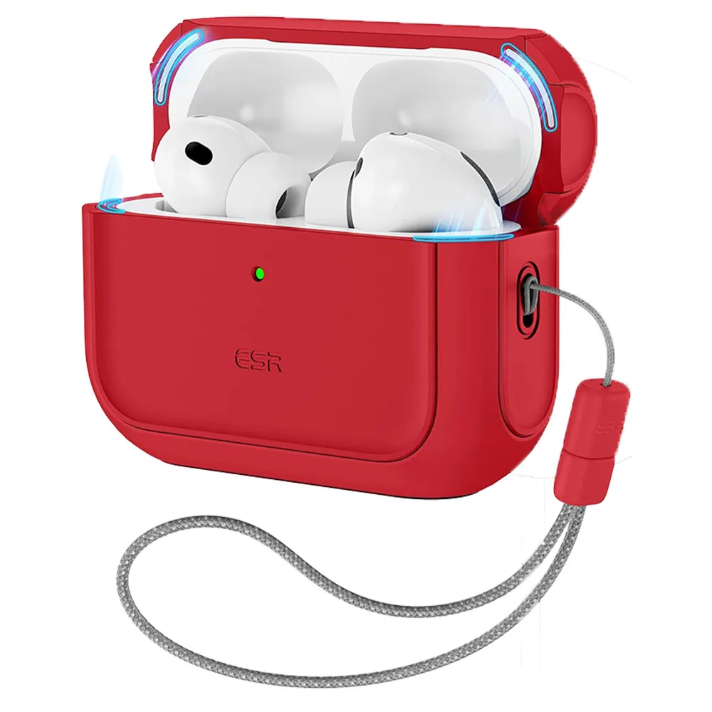 ESR รุ่น Orbit Hybrid Magnetic Case - เคส AirPods Pro 3 - สี Red 1 ESR รุ่น Orbit Hybrid Magnetic Case - เคส AirPods Pro 3 - สี Red