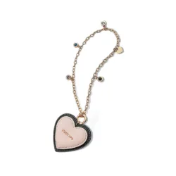 Custype รุ่น Wrist Chain Heart - สายคล้องข้อมือ - สี Black/Pink