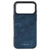 GRAMS(28) รุ่น 121 MagSafe Leather (Snowflake Leather) - เคส iPhone 17 Pro Max - สี Jeans